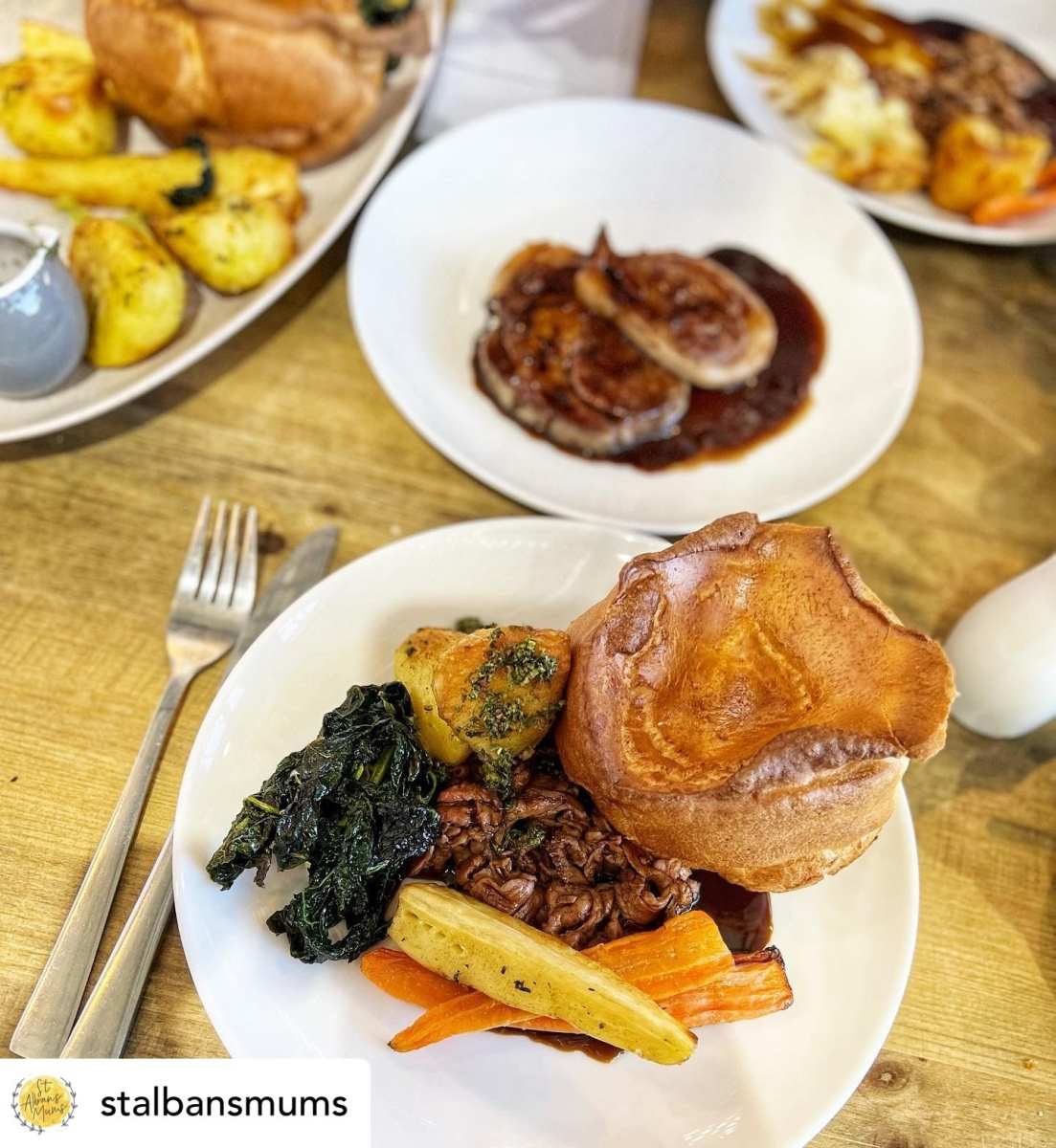 Our Sunday roasts are back for the autumn and winter! Photograph